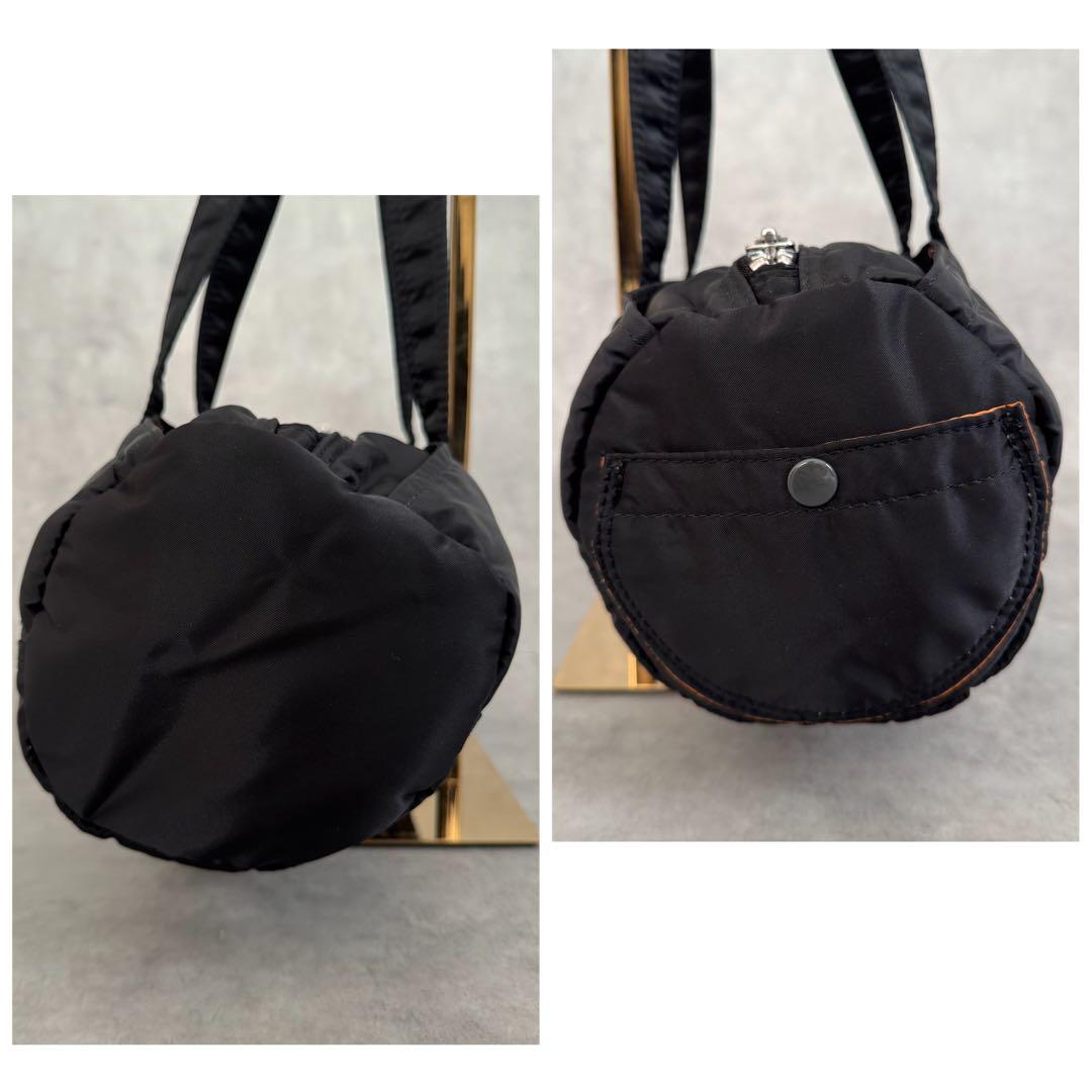 美品 廃盤 ポーター タンカー ミニボストン S ドラムバッグ ダッフル 黒