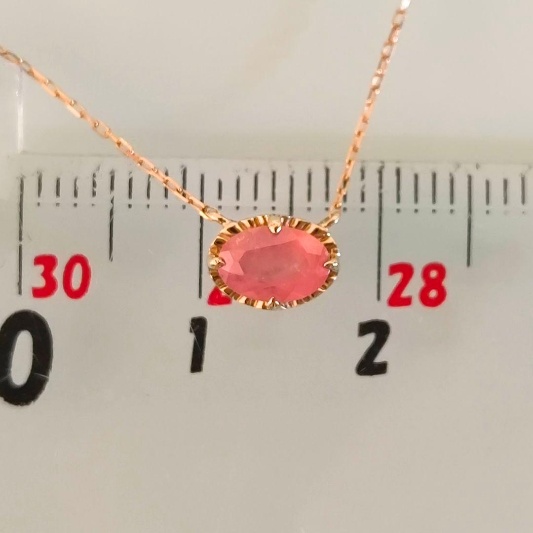 ポンテヴェキオ　K10 YG　ロードクロサイト　インカローズ　ネックレス