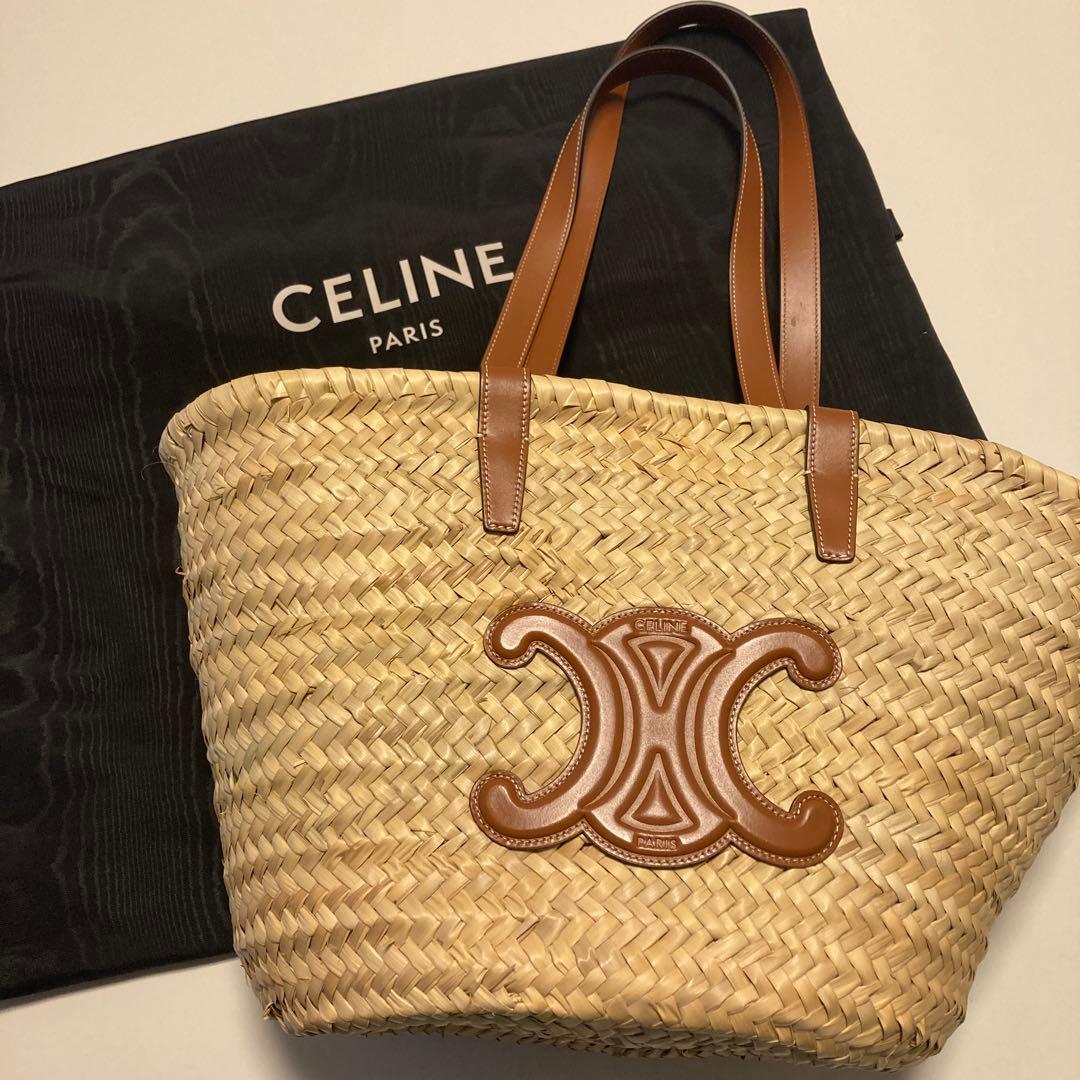 セリーヌ　CELINE ミディアム トリオンフ クラシック パニエ　袋付き値下げ