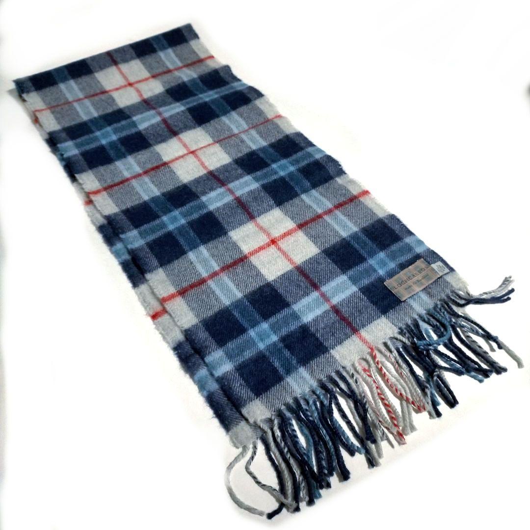 激レア ロキャロン ラムウールマフラー タータンチェック スコットランド製