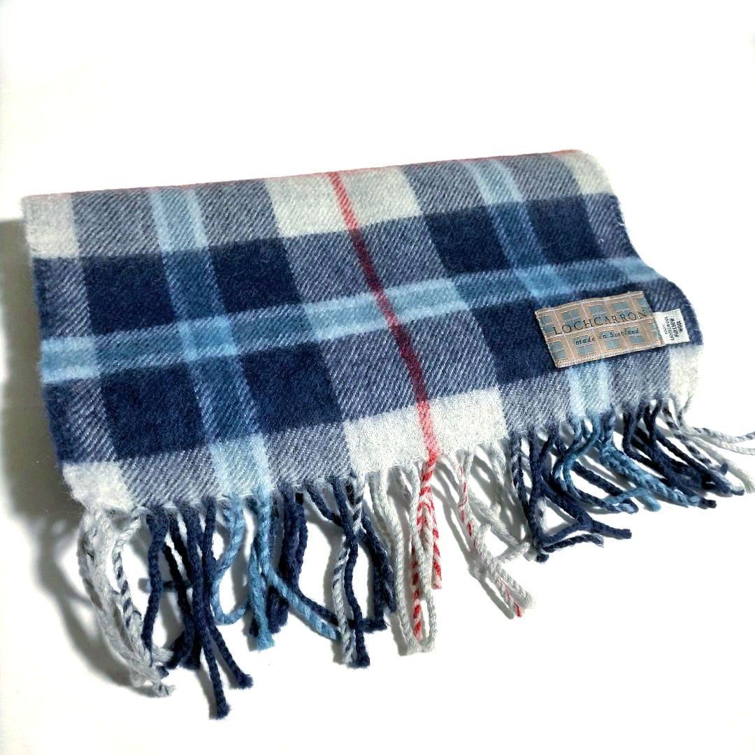 激レア ロキャロン ラムウールマフラー タータンチェック スコットランド製