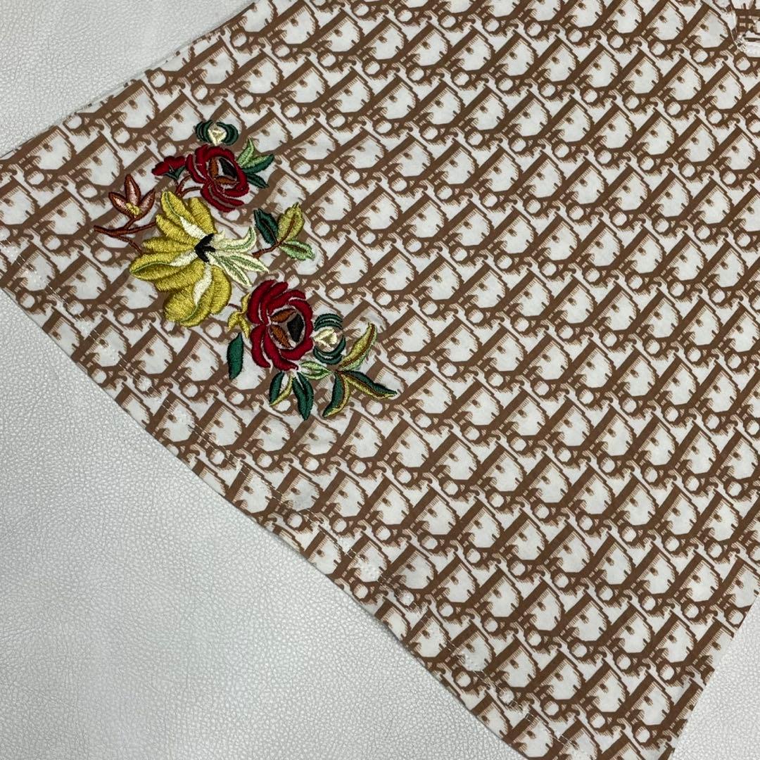 Christian Dior ディオール トロッター 花柄刺繍 Tシャツ