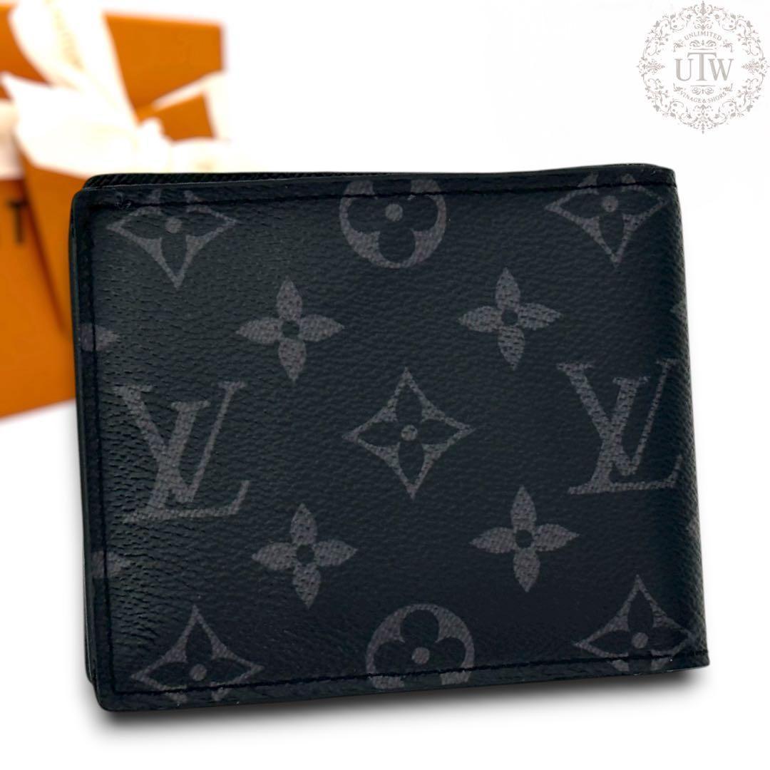 新型　RFID　ルイヴィトン　ポルトフォイユマルコNM　モノグラムエクリプス