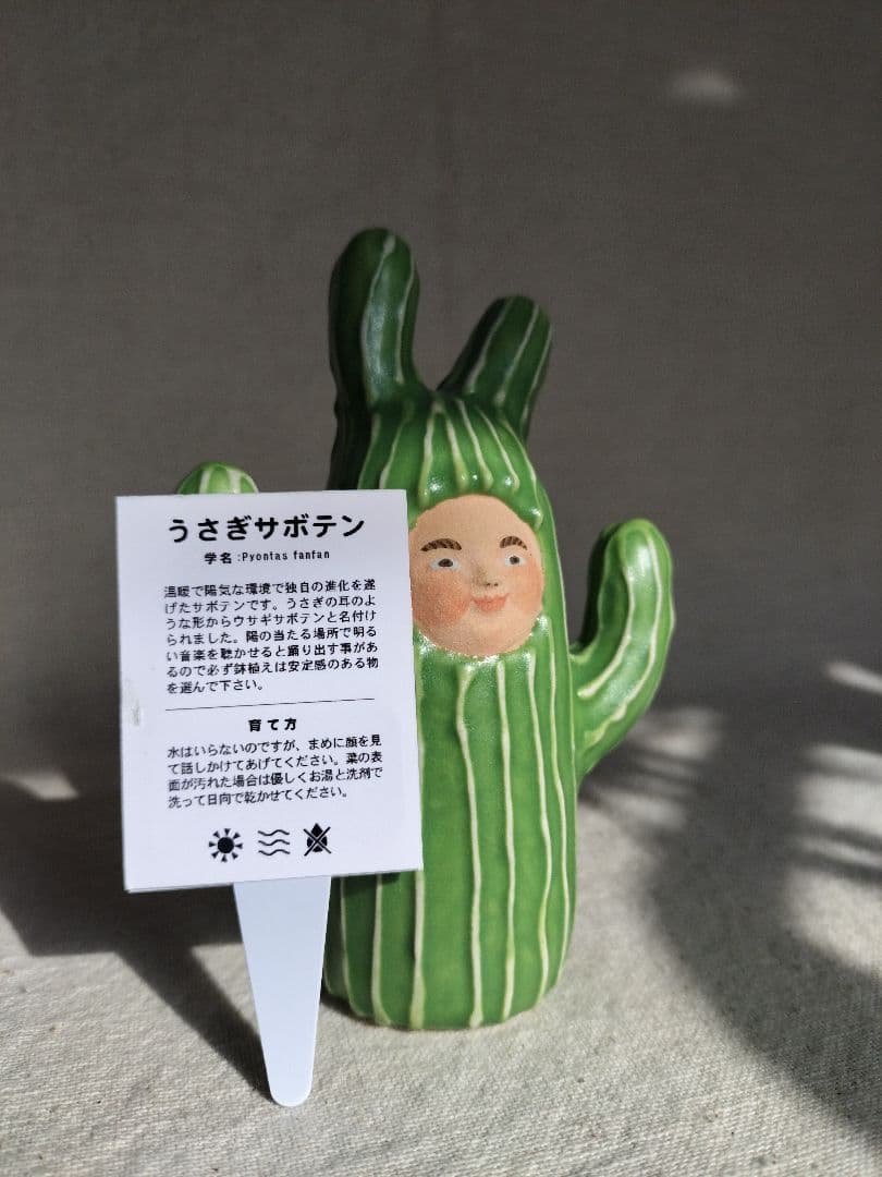 シ*イ様 未使用☆岡モータース　うさぎサボテン