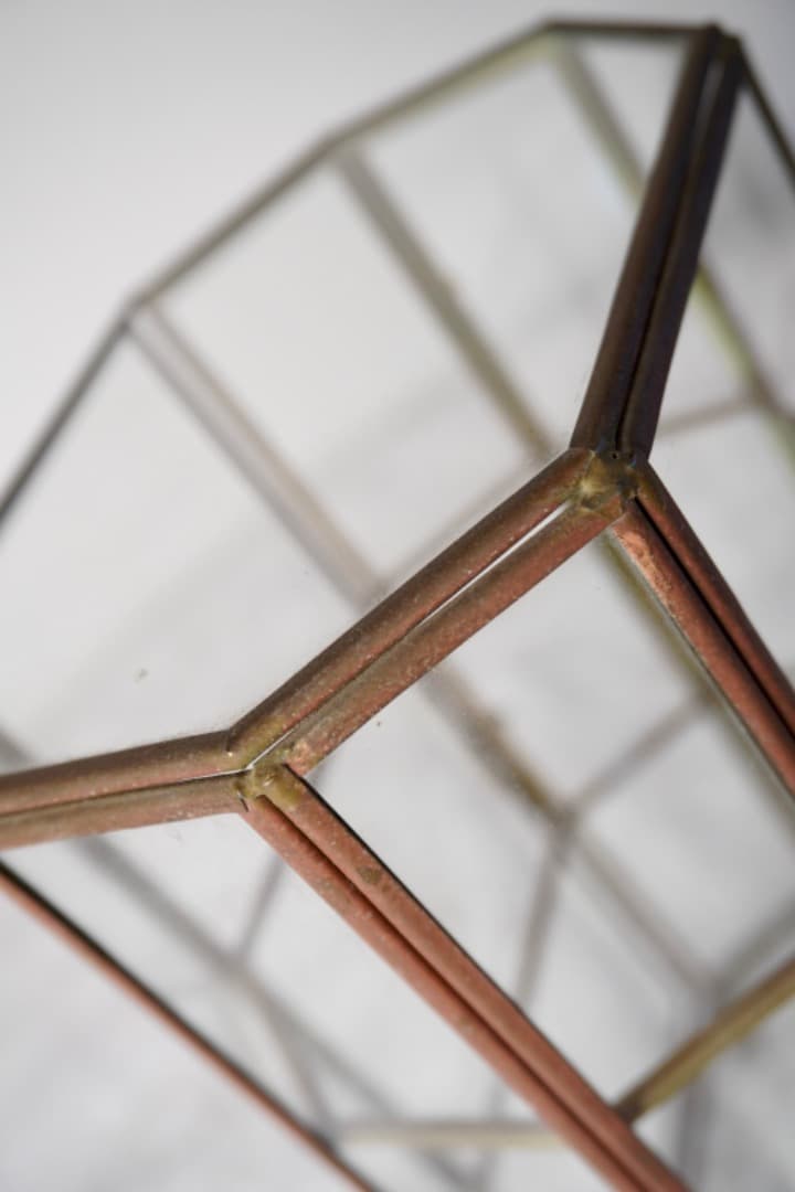 ガラスショーケース ジュエリーケース ヴィンテージ 真鍮