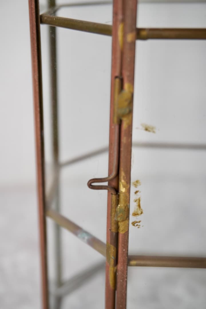 ガラスショーケース ジュエリーケース ヴィンテージ 真鍮