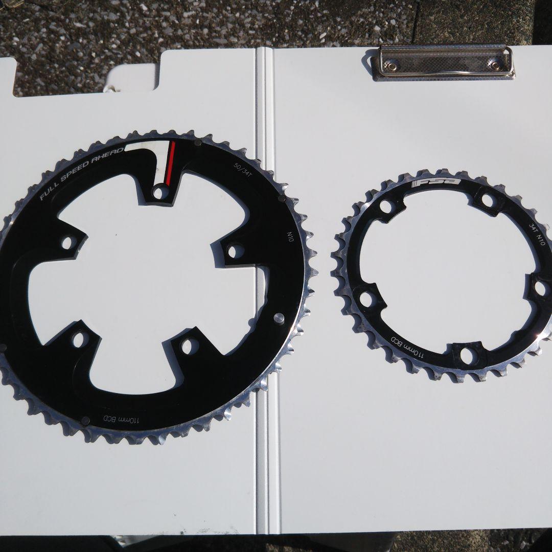 FSAチェーンリング11s アウターインナーセット50×34