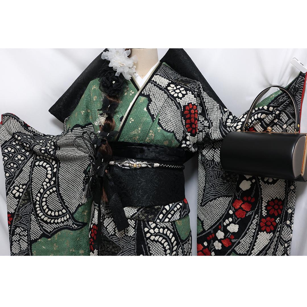 希少色！絞り◆ 振袖セット159cm ◆フルセットｃK92