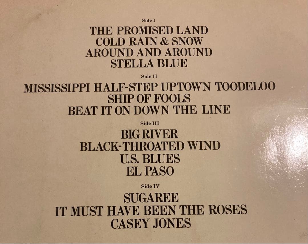 ■高音質ドイツホワイトヴァイナル盤■GRATEFUL DEAD / グレイトフル