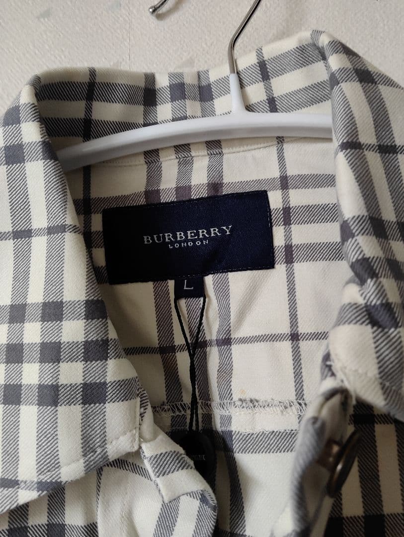 BURBERRY チェック柄ジャケット Lサイズ 新品タグ付き
