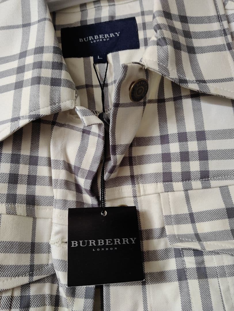 BURBERRY チェック柄ジャケット Lサイズ 新品タグ付き