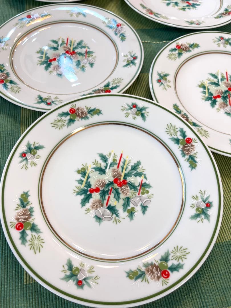 ノリタケ　クリスマス　プレート皿　5枚セット