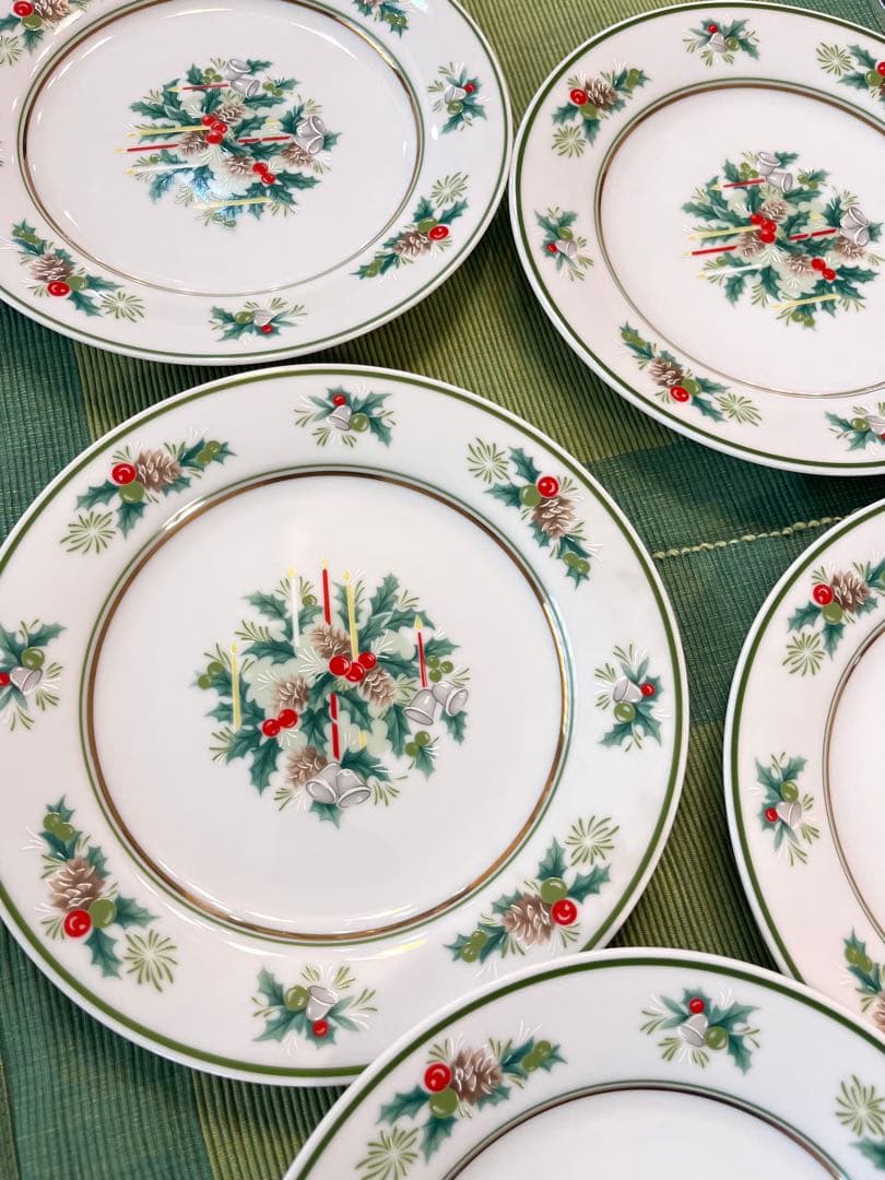 ノリタケ　クリスマス　プレート皿　5枚セット
