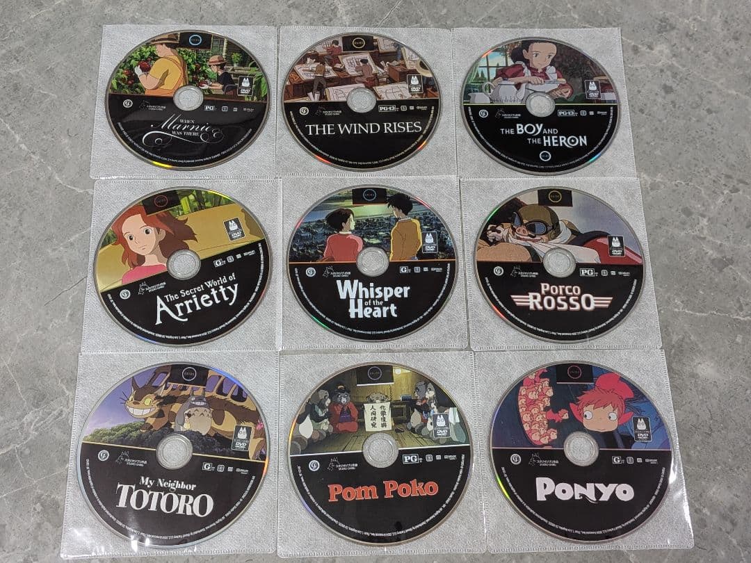 ジブリ 北米 セット DVD アニメ 9点セット 日本語 リージョン1
