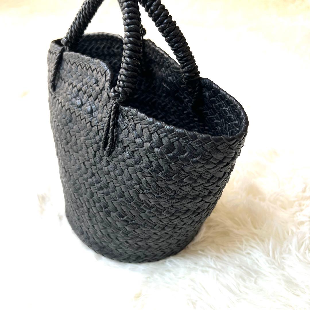 【新品】Aeta アエタ　レザーバスケット バッグ　鞄　S 黒　希少