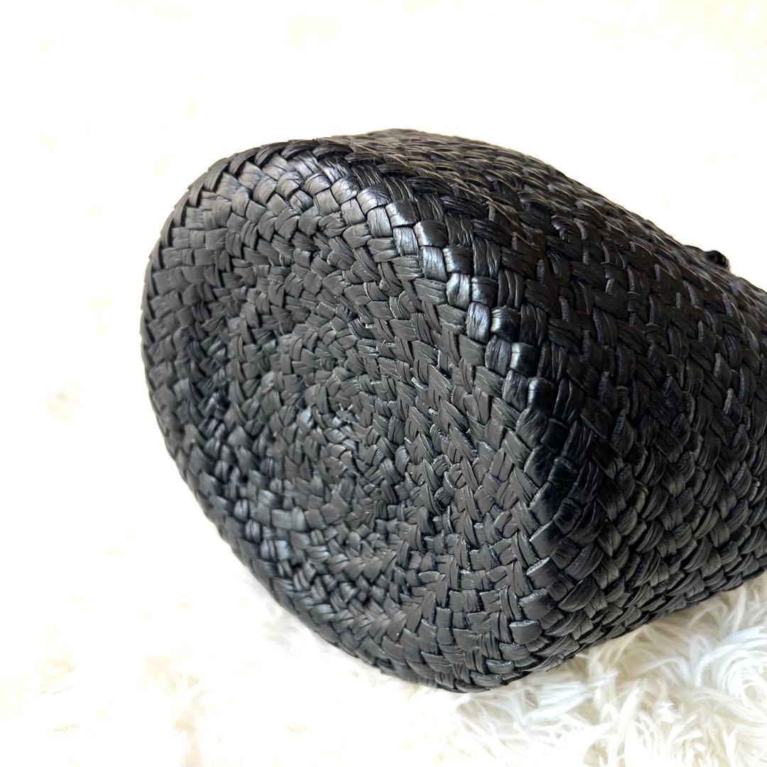 【新品】Aeta アエタ　レザーバスケット バッグ　鞄　S 黒　希少