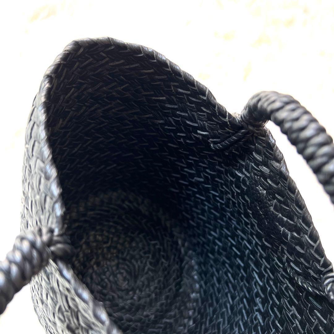 【新品】Aeta アエタ　レザーバスケット バッグ　鞄　S 黒　希少