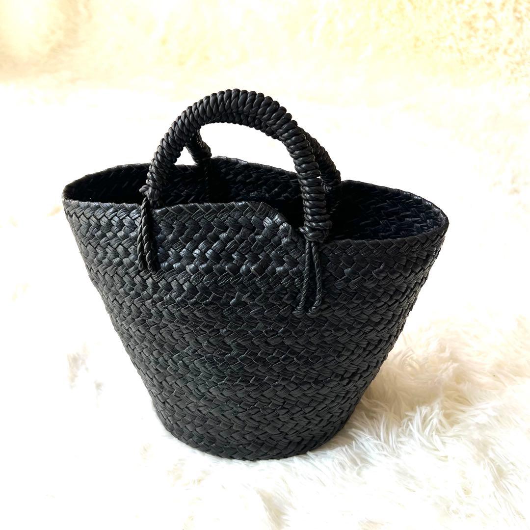 【新品】Aeta アエタ　レザーバスケット バッグ　鞄　S 黒　希少