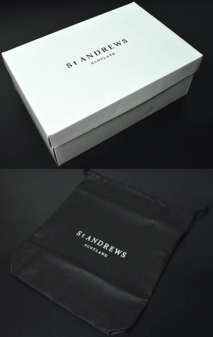 未使用3.7万 セントアンドリュース スパイクレスシューズ 25.5〜26 白