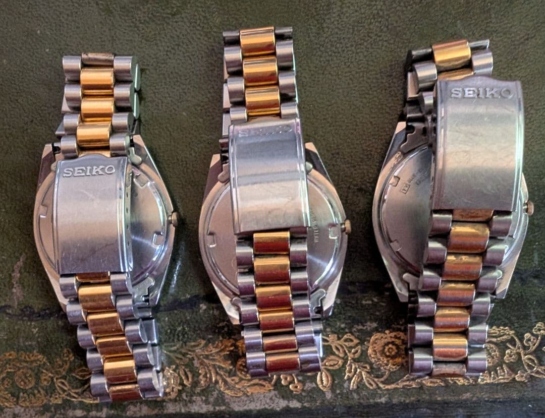 SEIKO クォーツ時計 3本セット(海外モデル)