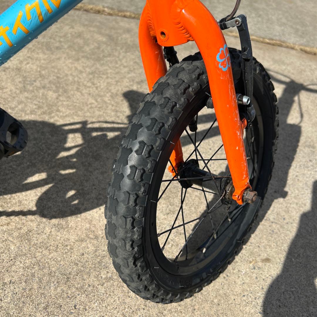 手渡し希望　千葉　ヨツバサイクル　14インチ　ラムネブルー