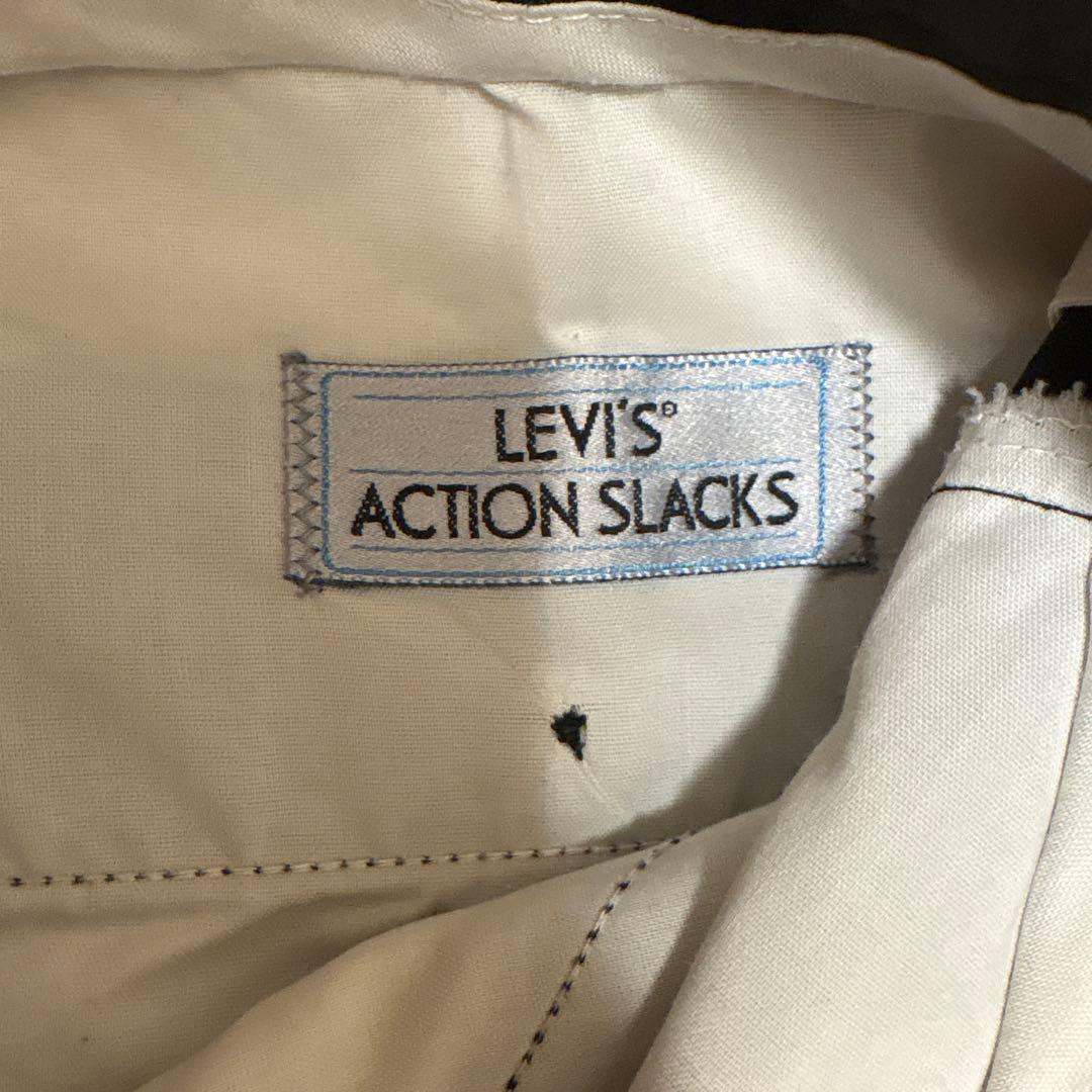 USA製 90sリーバイスアクションスラックス ブラックW34 L30