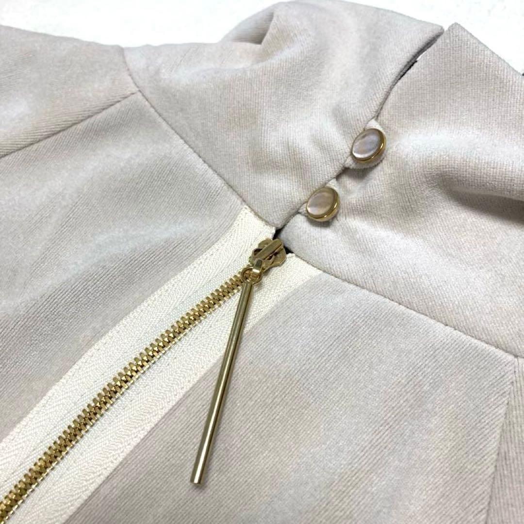 ★田中野夫★サポートサーフェス　エコレザー　切替　ロングワンピース　配色