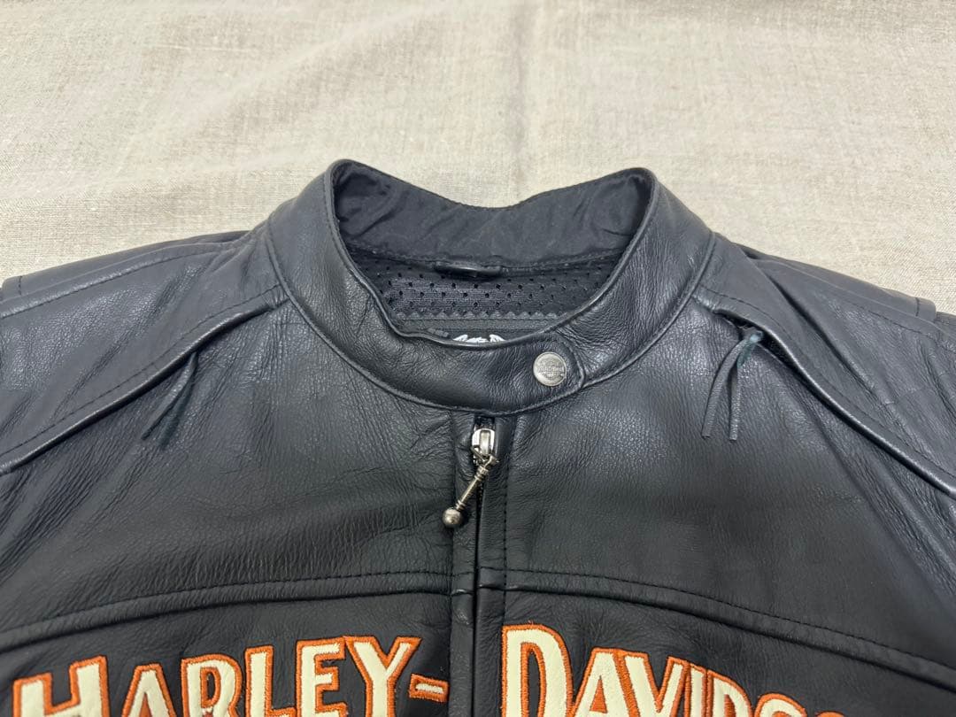 Harley-Davidson レディース パーカー付き 本革ジャケット S