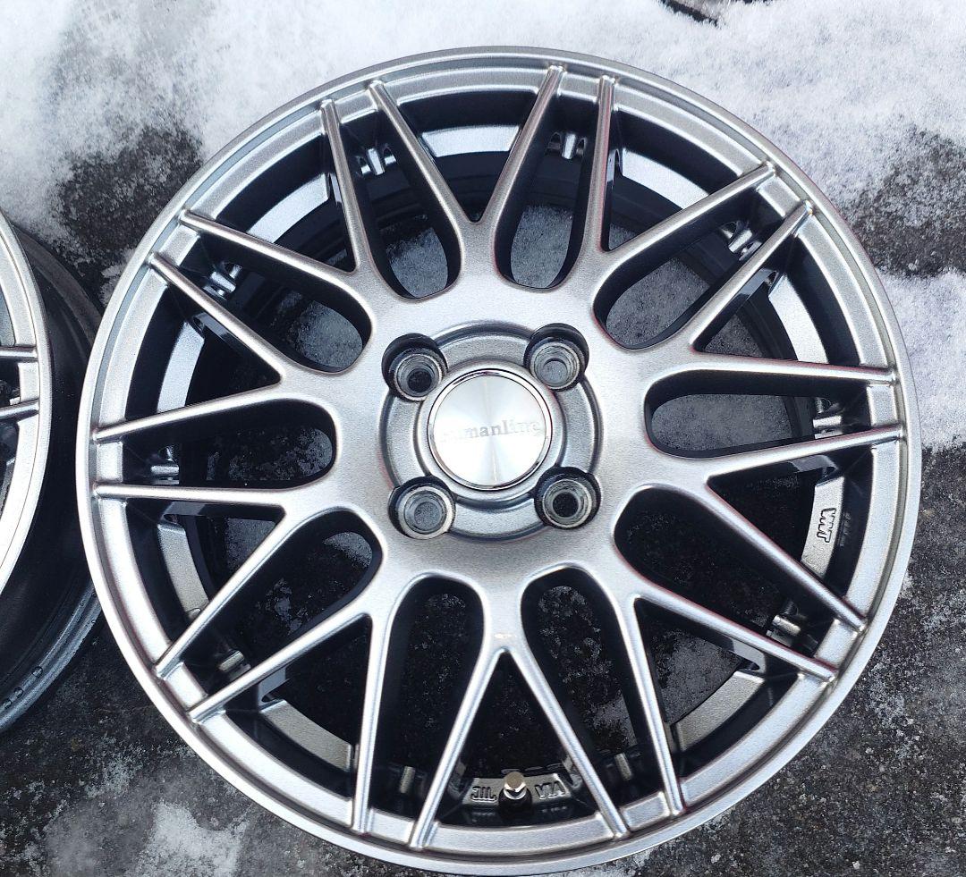 美品！ホイール4本　ヒューマンライン 15インチ 5.5J 4H/100 +50