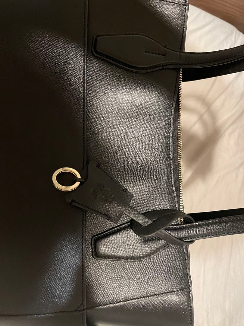 【新品、未使用】P.I.Dブラック トートバッグ 牛革