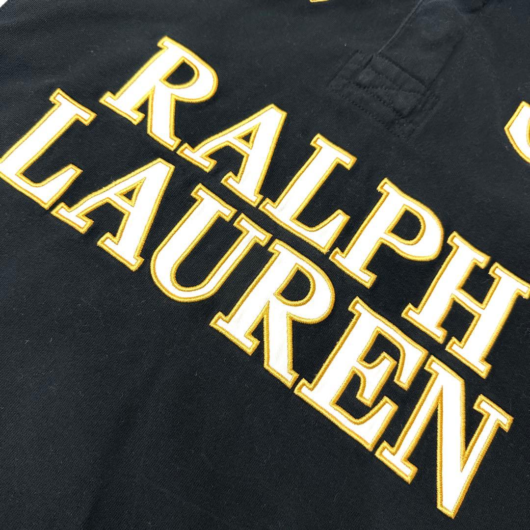 90's ラルフローレン×サンモリッツ ワールドカップ 長袖 ラガーシャツ