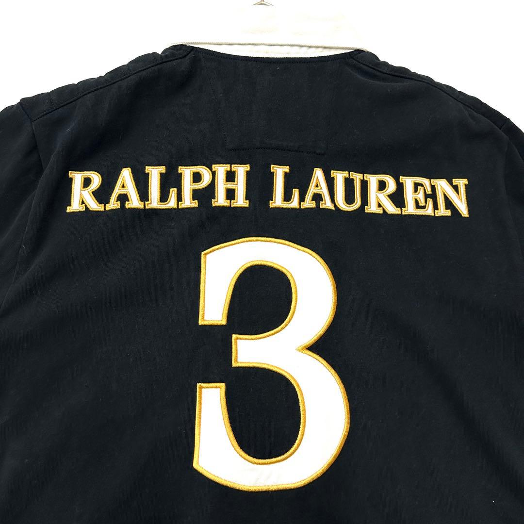 90's ラルフローレン×サンモリッツ ワールドカップ 長袖 ラガーシャツ