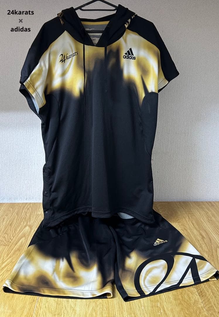 B382 24karats adidasアディダス半袖ジャージセットアップ L