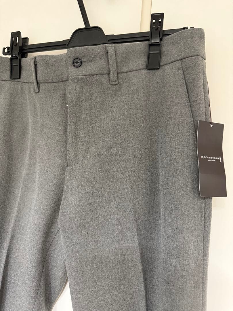 新品未使用☆マッキントッシュ 裏起毛ストレッチパンツ ライドグレー82（M）