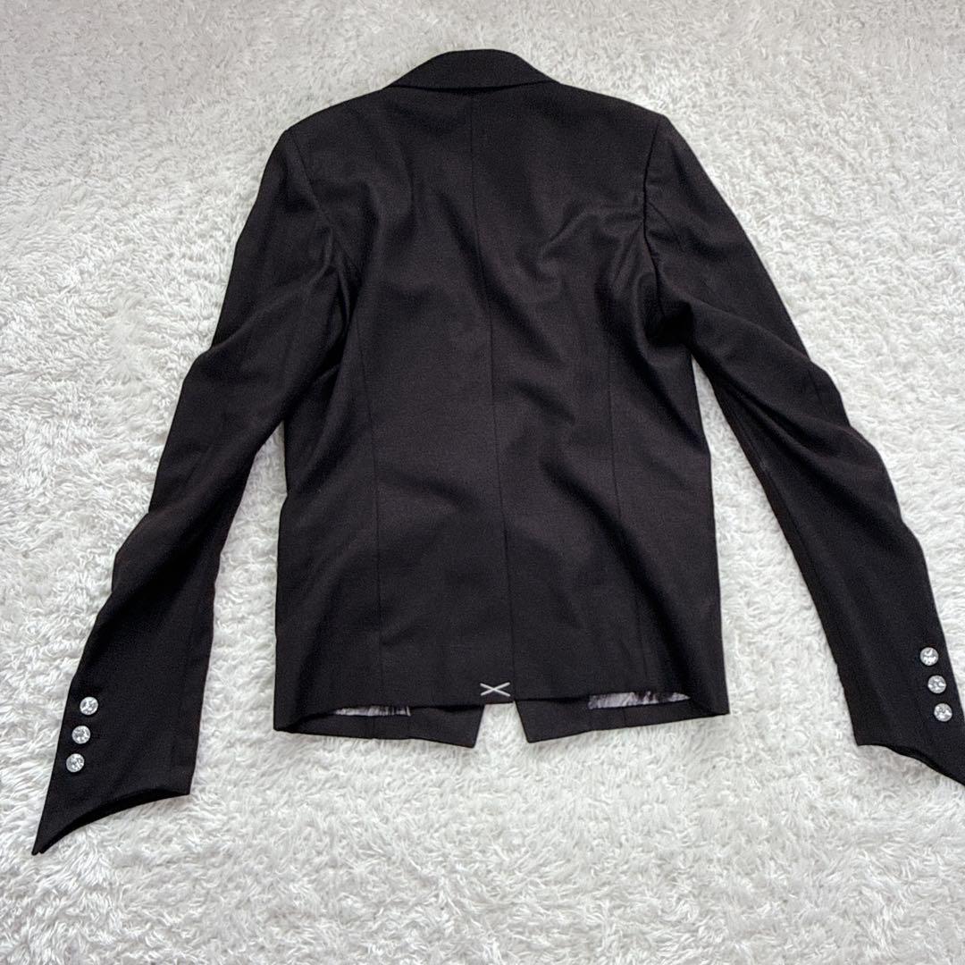 CIVARIZE 黒 スーツ セットアップ スリム 裏 総柄 サイズ46