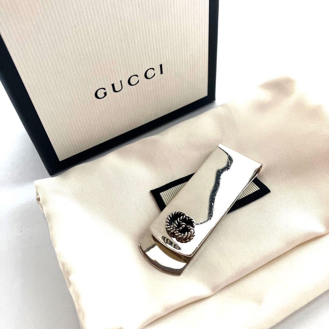GUCCI グッチ マーモント インターロッキング シルバー マネークリップ