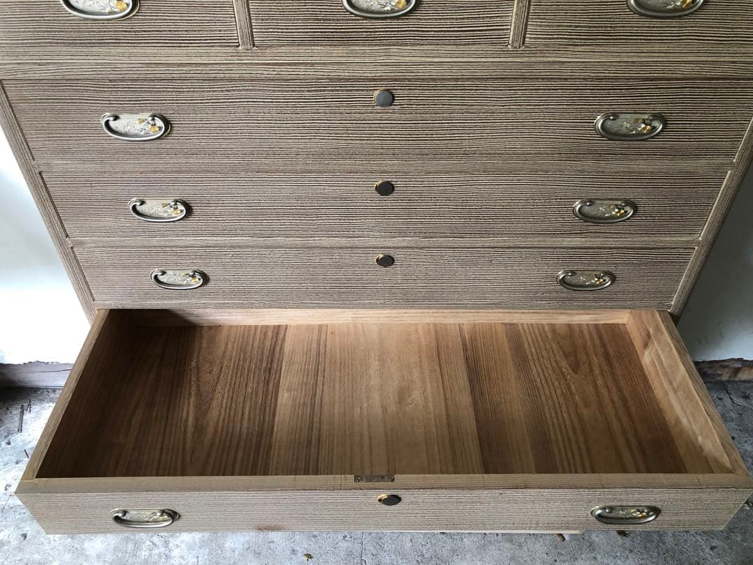 伝統工芸 桐箪笥 引き出し10個