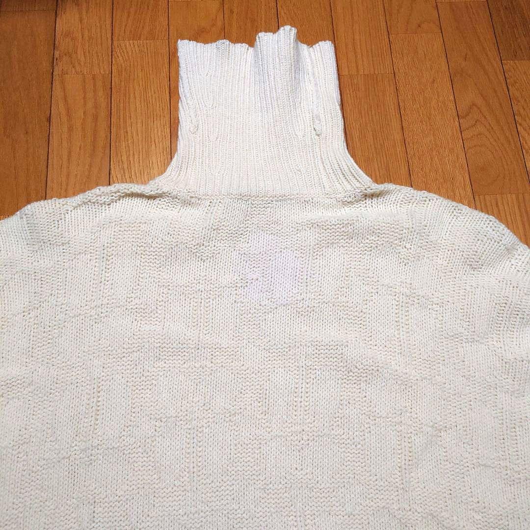 美品！ COACH シグネチャー ニット ポンチョ コーチ