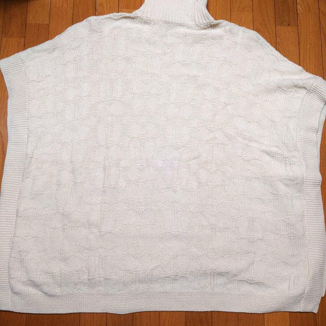 美品！ COACH シグネチャー ニット ポンチョ コーチ