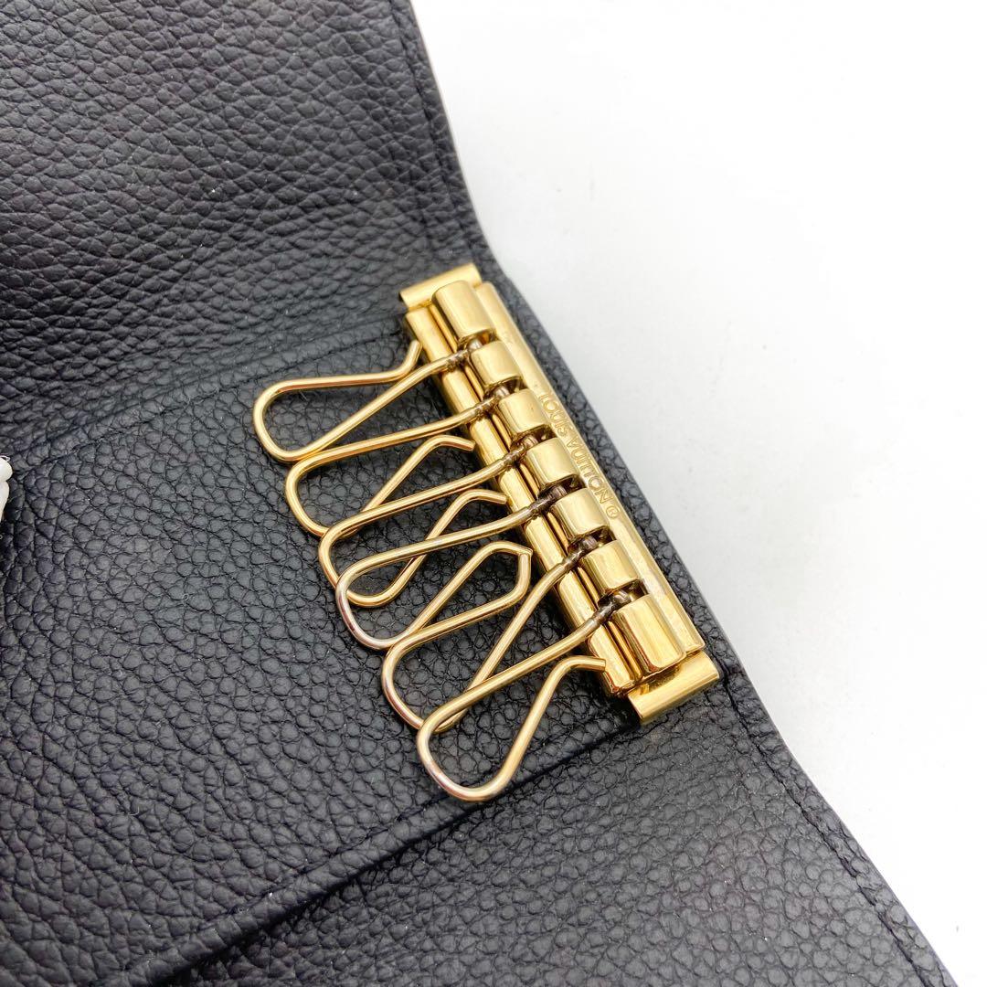 【美品】ルイヴィトン ミュルティクレ アンプラント 6連キーケース ノワール