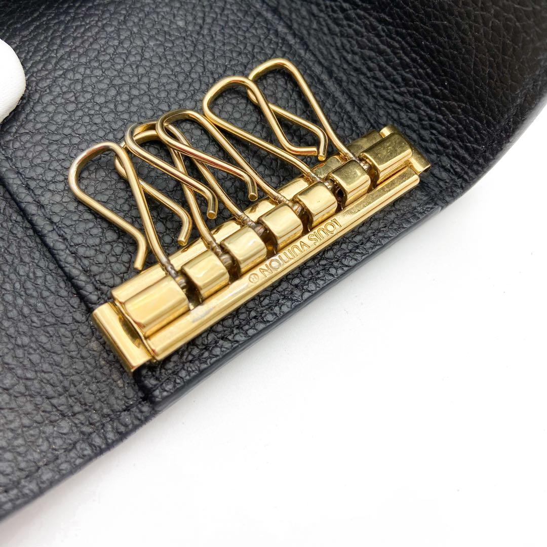 【美品】ルイヴィトン ミュルティクレ アンプラント 6連キーケース ノワール