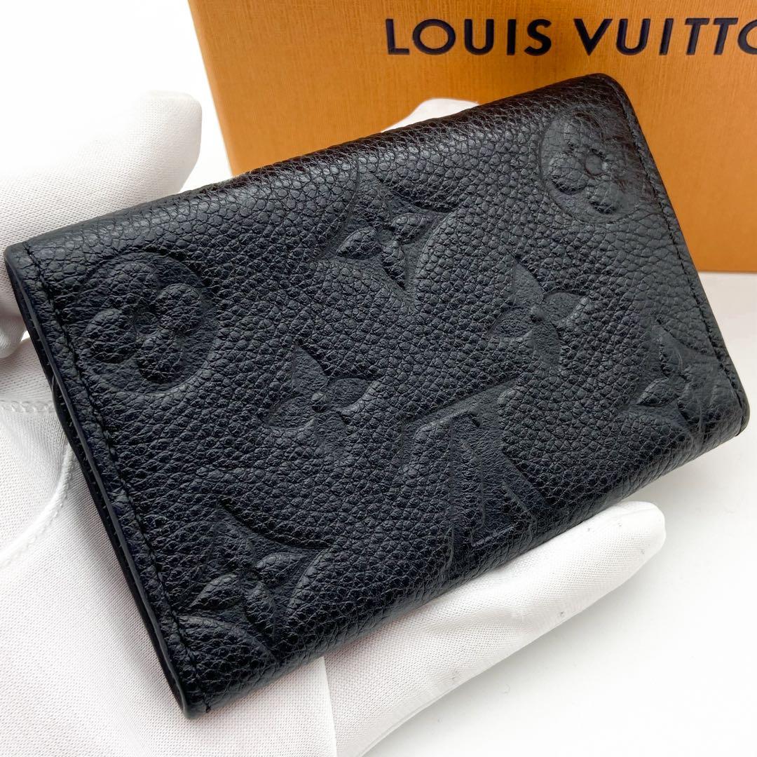 【美品】ルイヴィトン ミュルティクレ アンプラント 6連キーケース ノワール