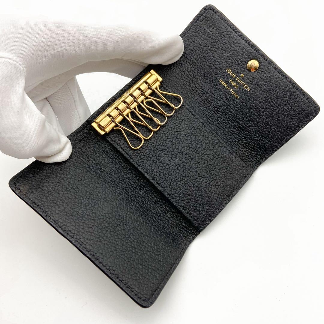 【美品】ルイヴィトン ミュルティクレ アンプラント 6連キーケース ノワール