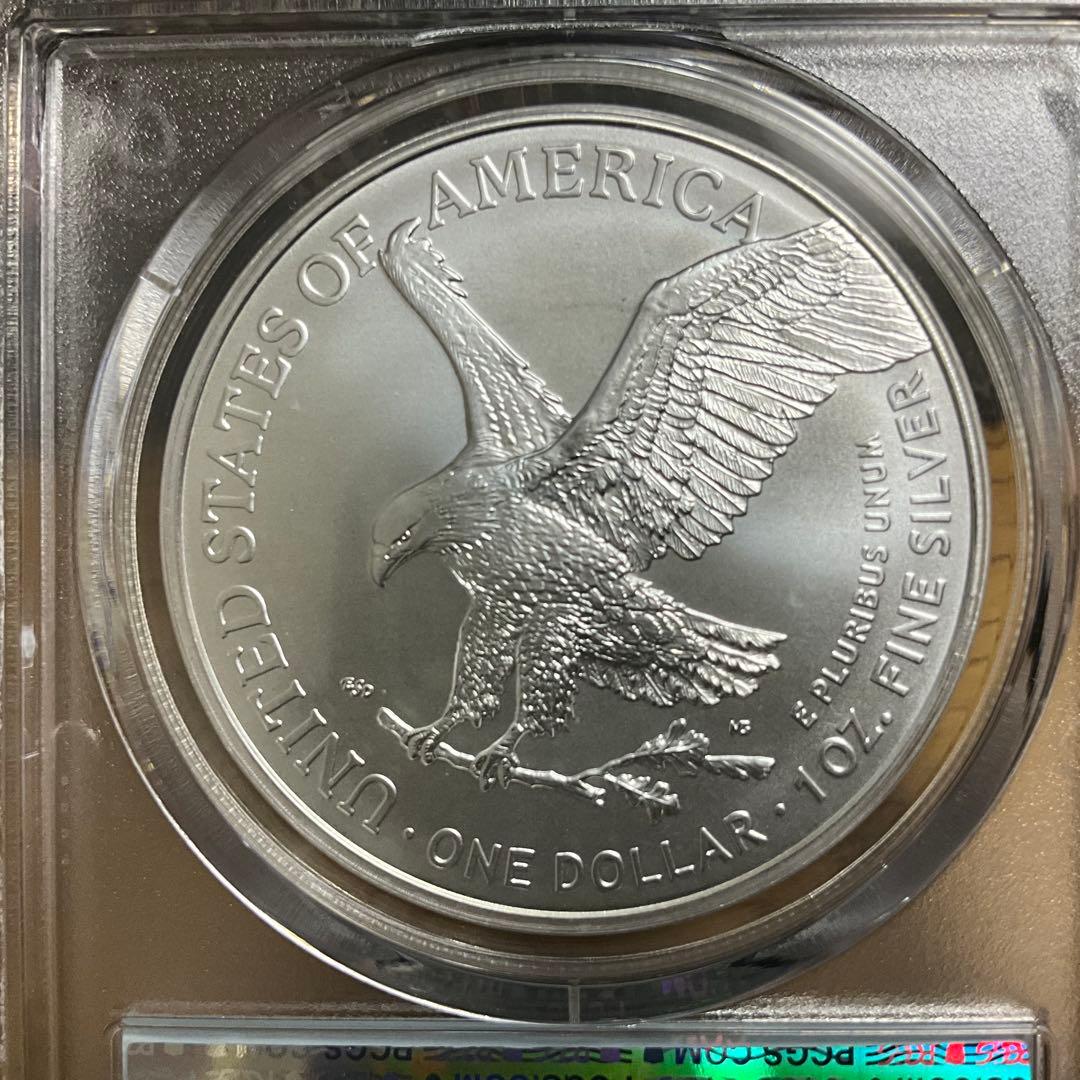 【新品】Silver Eagleイーグル銀貨2022 PCGS MS70