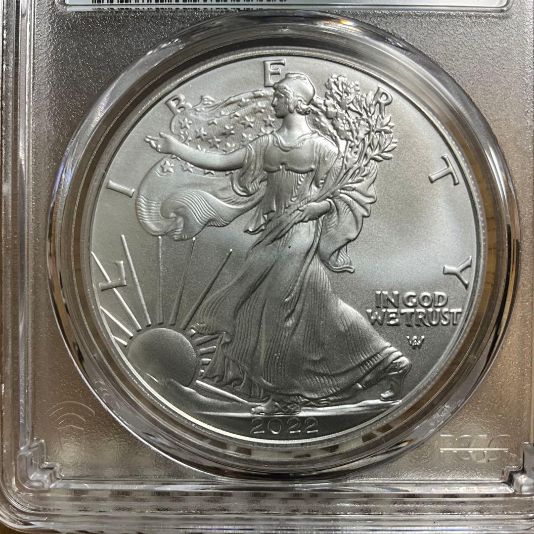 【新品】Silver Eagleイーグル銀貨2022 PCGS MS70