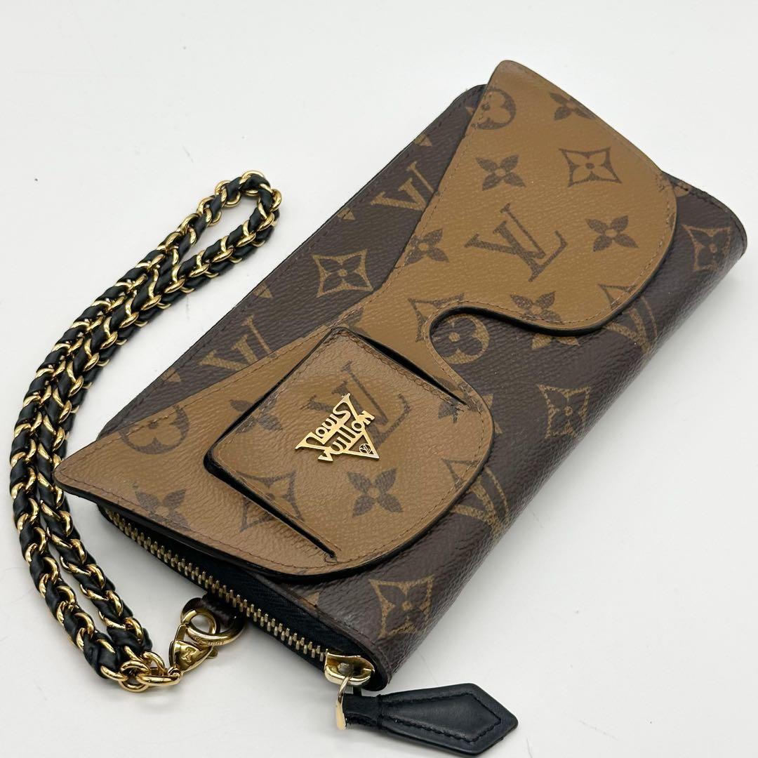 【希少】ルイヴィトン ジッピーウォレット モノグラム リバース シャディ 長財布