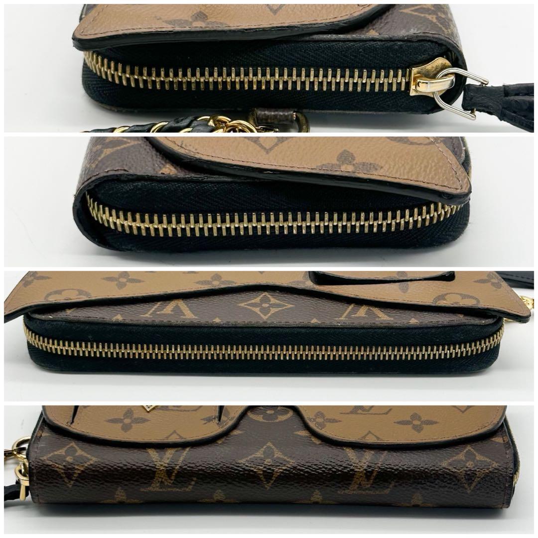 【希少】ルイヴィトン ジッピーウォレット モノグラム リバース シャディ 長財布
