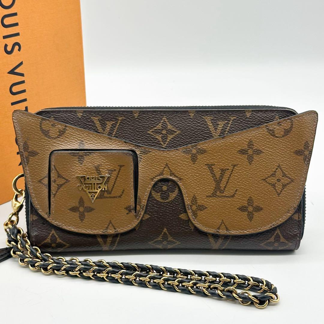 【希少】ルイヴィトン ジッピーウォレット モノグラム リバース シャディ 長財布