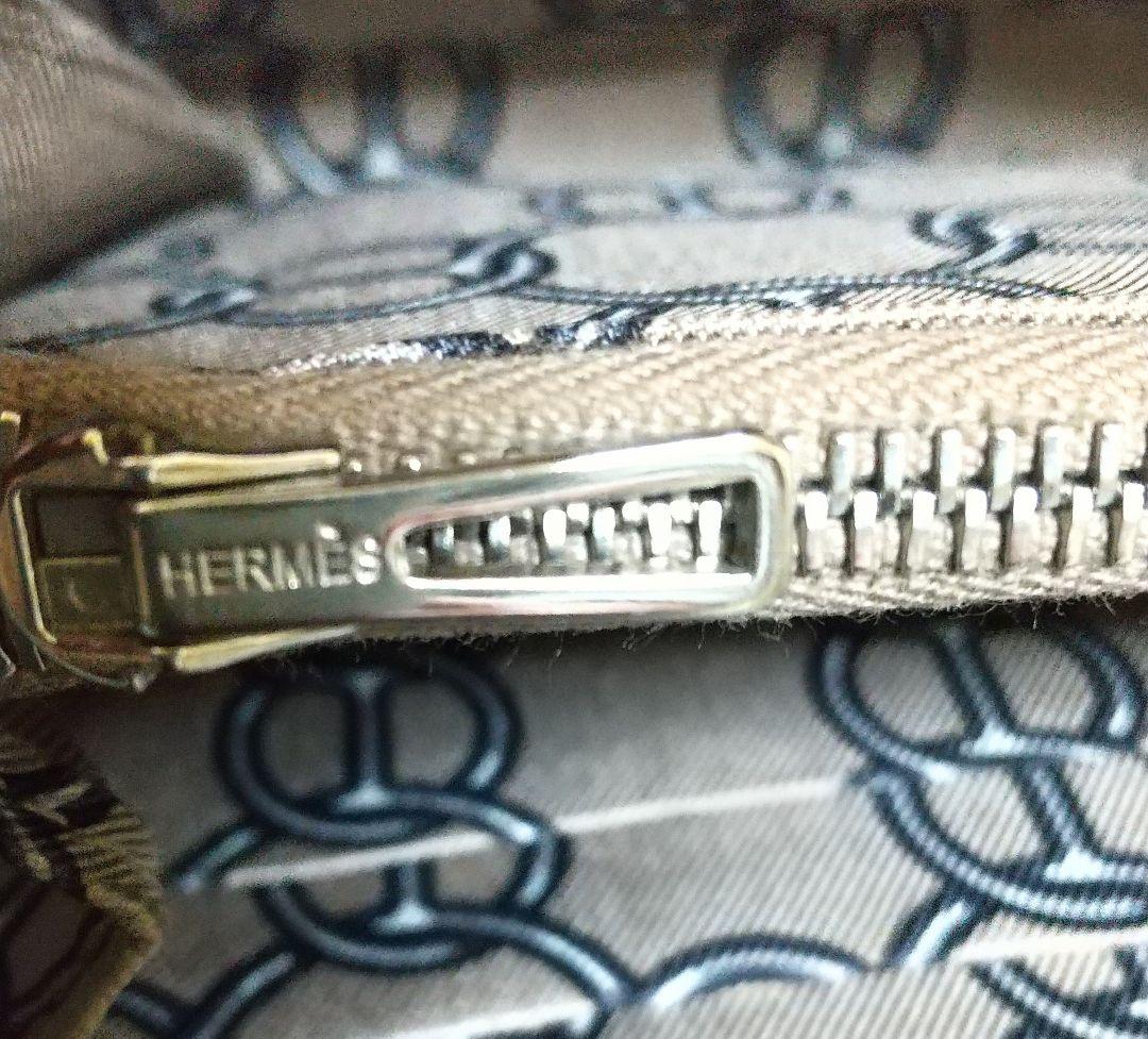 【美品】エルメス/アザップロング/シルクイン/ラウンドファスナー長財布/正規品