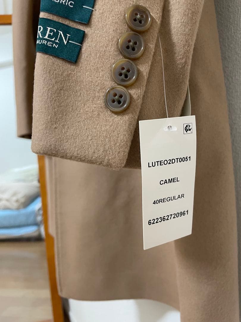 【値下げ】ラルフ・ローレン キャメル チェスターコート 40R新品